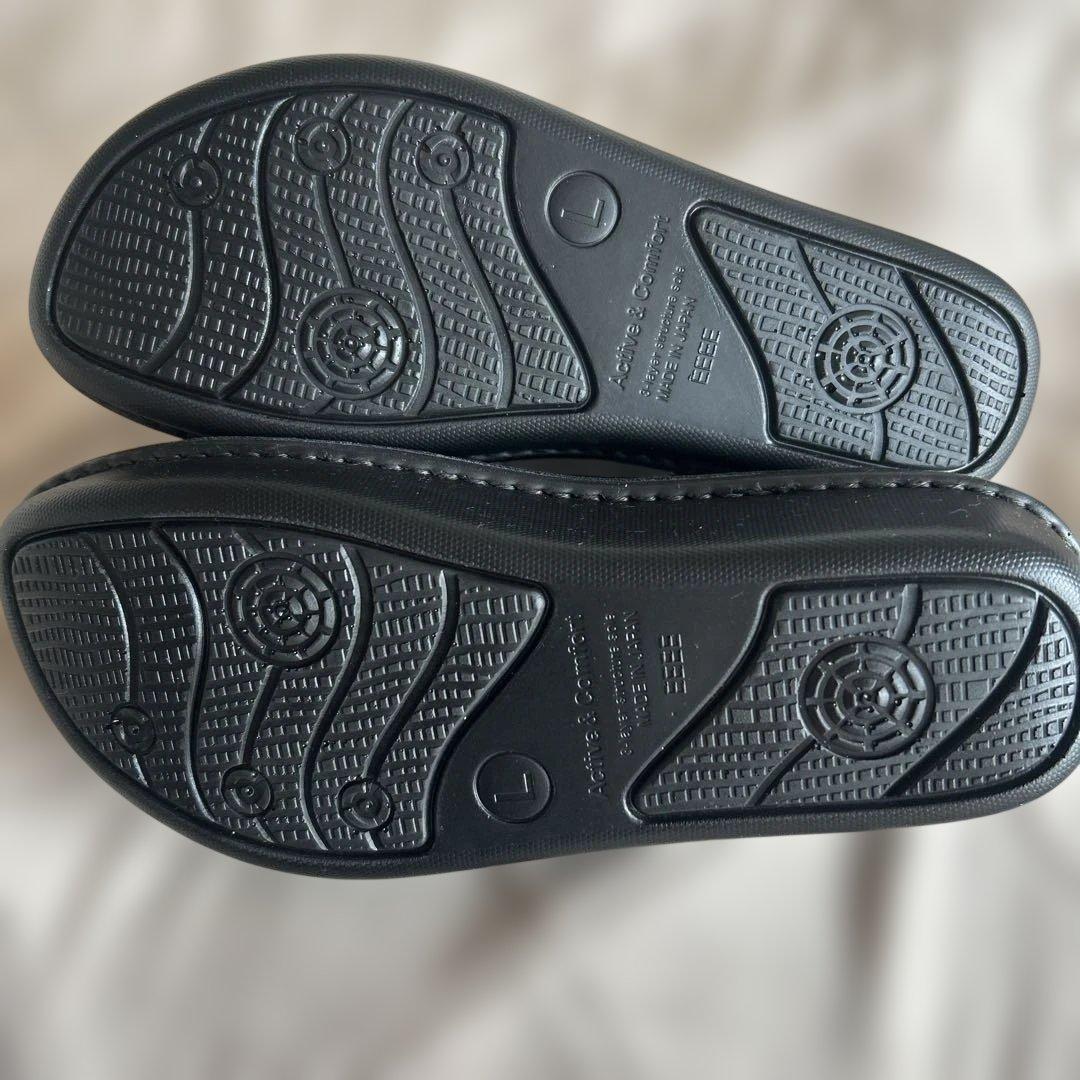 The Garden Story 本革ブラック サボサンダル L 新品タグ付き