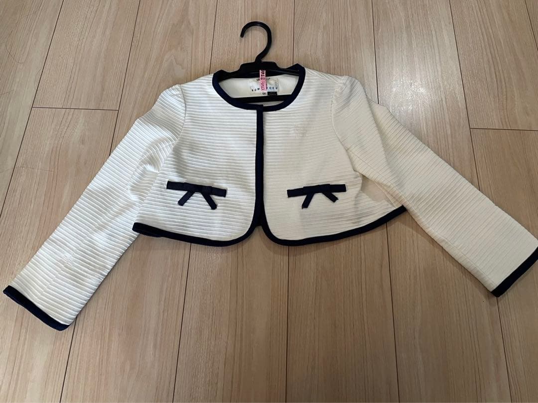 kumikyoku 卒園・入園式用 ブラウス ワンピース ボレロ3点 120