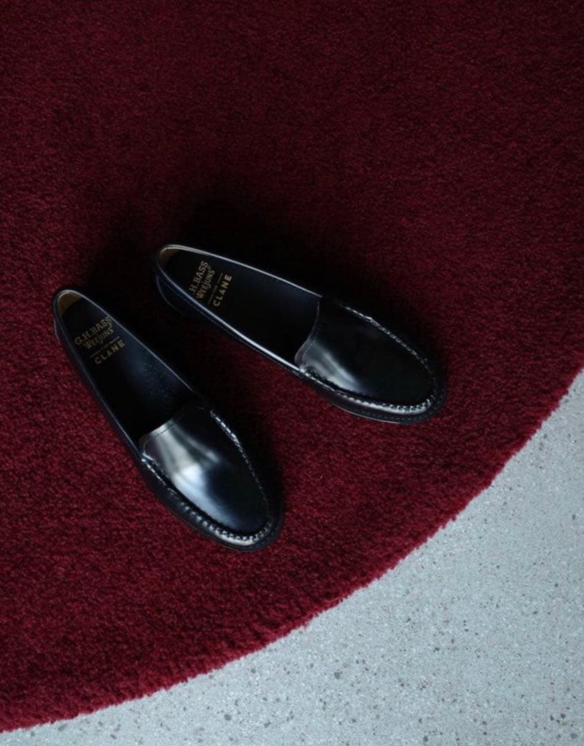 【CLANE×G.H.BASS】 Weejuns ブラックローファー