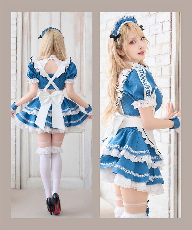 Malymoon　シュガーブルーサスペンダーデニムメイド☆