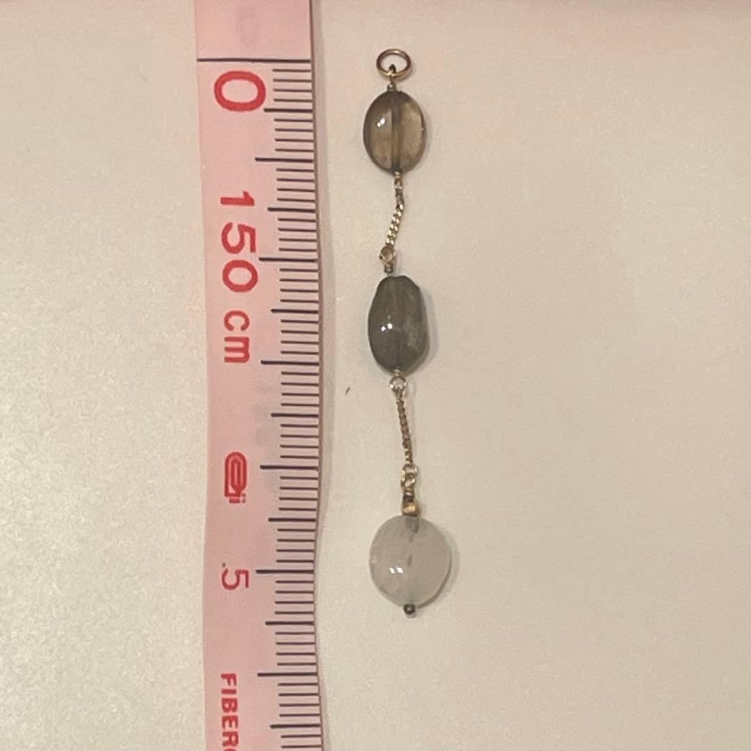 アガットカラーストーンピアスチャーム