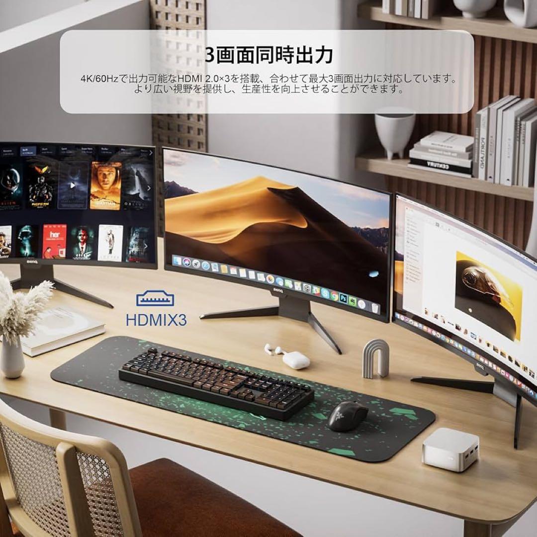 ミニPC 第12世代Alder Lake-N100 16GB 512GB搭載