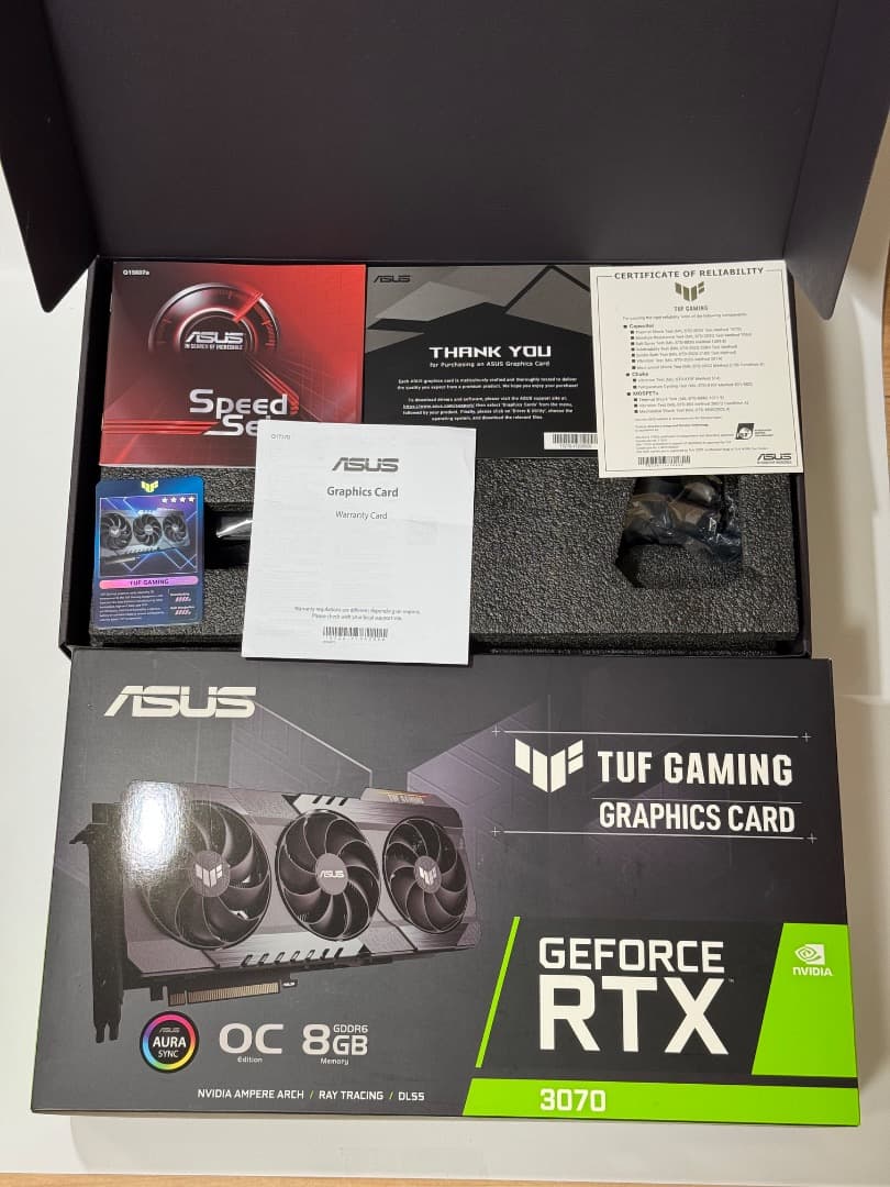 【美品】ASUS TUF Gaming GeForce RTX 3070 OC版
