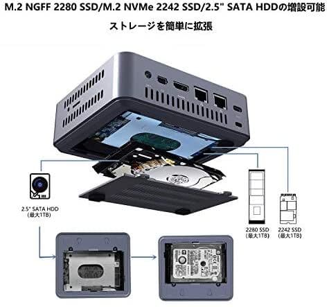 KODLIX GK45 ミニPC Windows 10