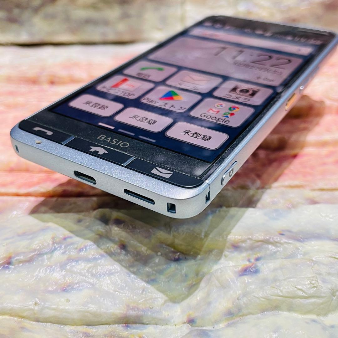 SIMフリー KYOCERA BASIO3 32GB ブルー 電池良好