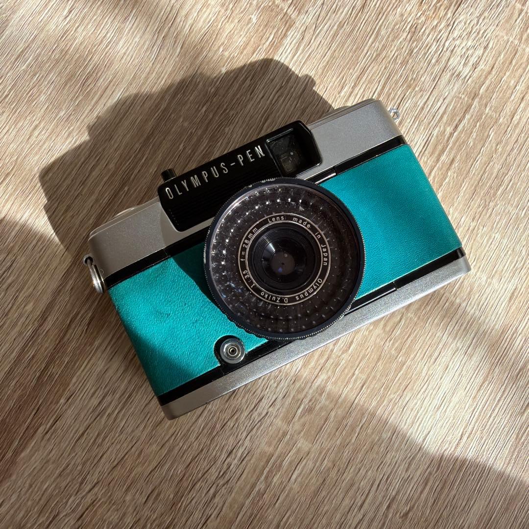 OLYMPUS PEN EE-3 ターコイズ フィルム付き