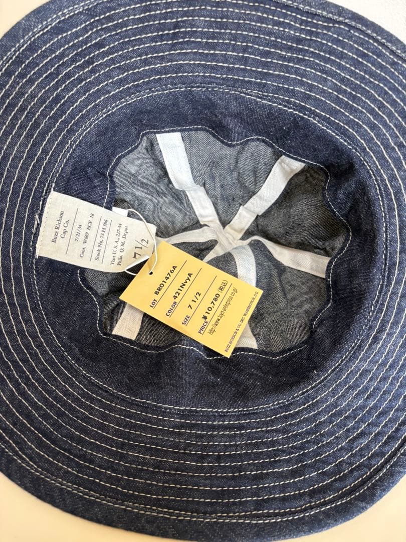 バズリクソンズデニムハット　7 1/2 BR01476A