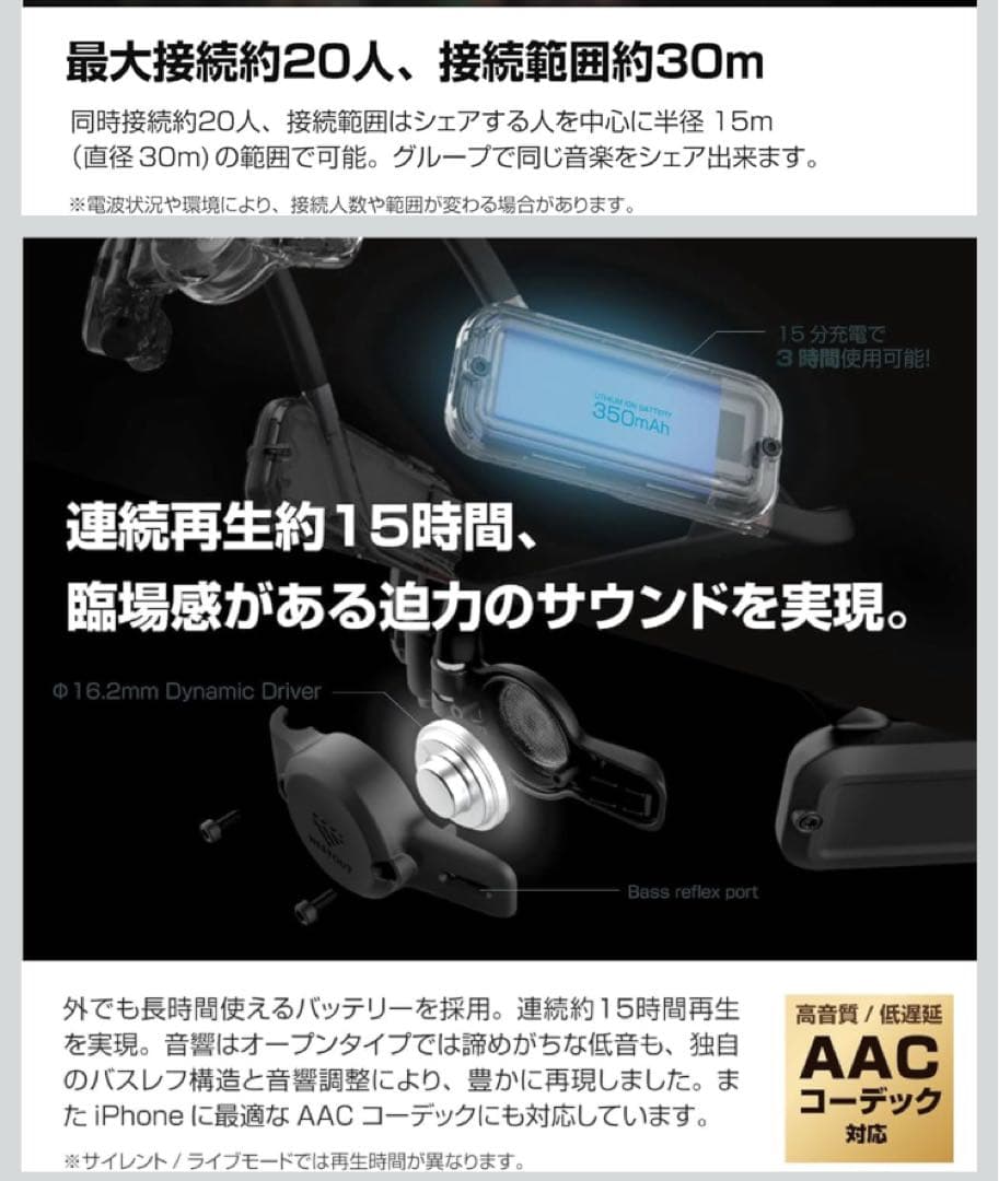 ワイヤレスイヤホン NESTOUT SPEAKER-ONE 2台セット