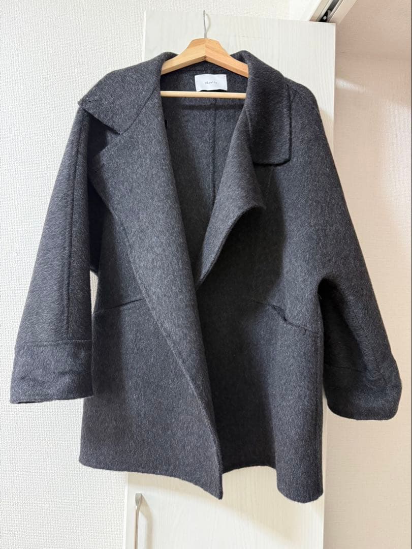 cizatto シザット Stand Collar Midi Wool Coat