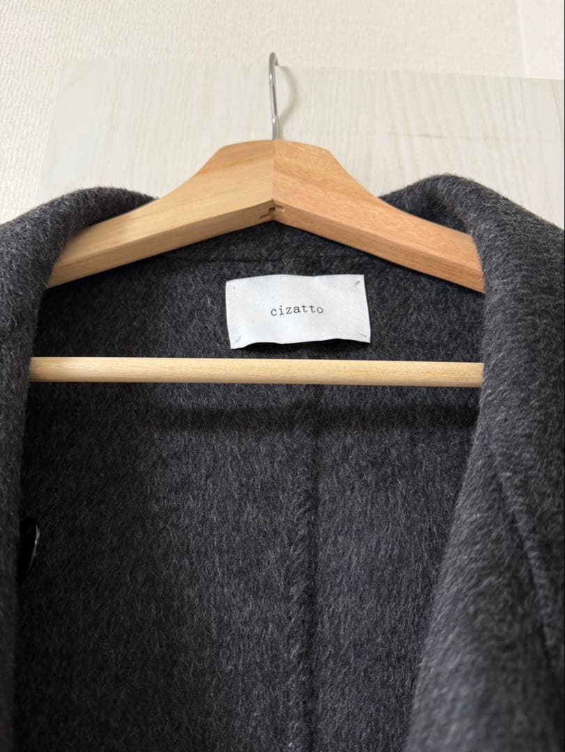 cizatto シザット Stand Collar Midi Wool Coat