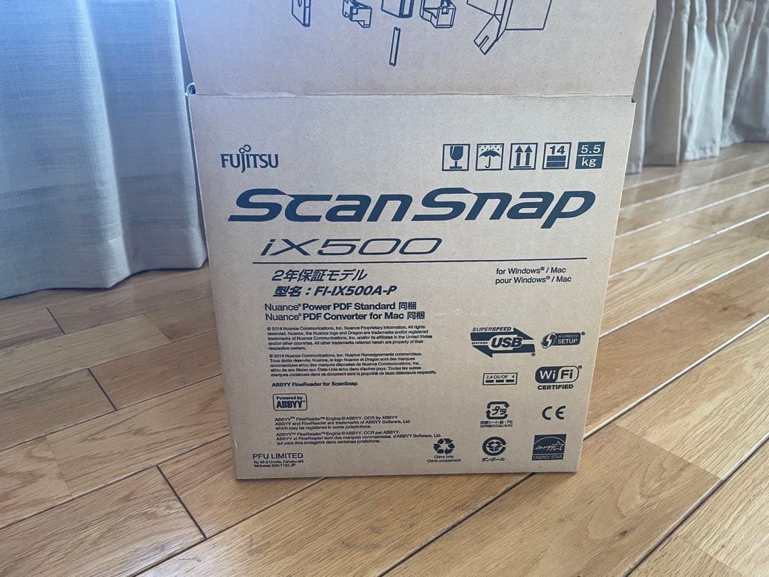 ScanSnap iX500 FI-IX500A-P 2年保証モデル