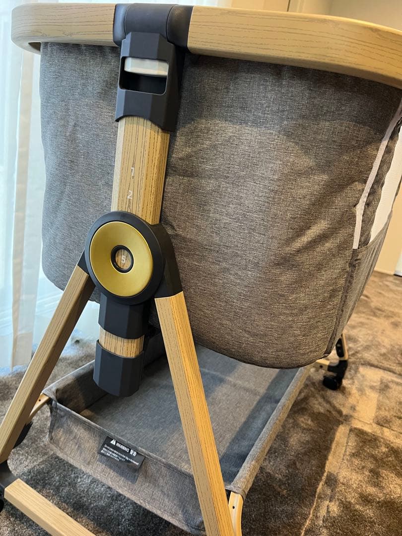 【美品】hzdmj Maydolly メイドリ ベビーベッド 折りたた式 移動式