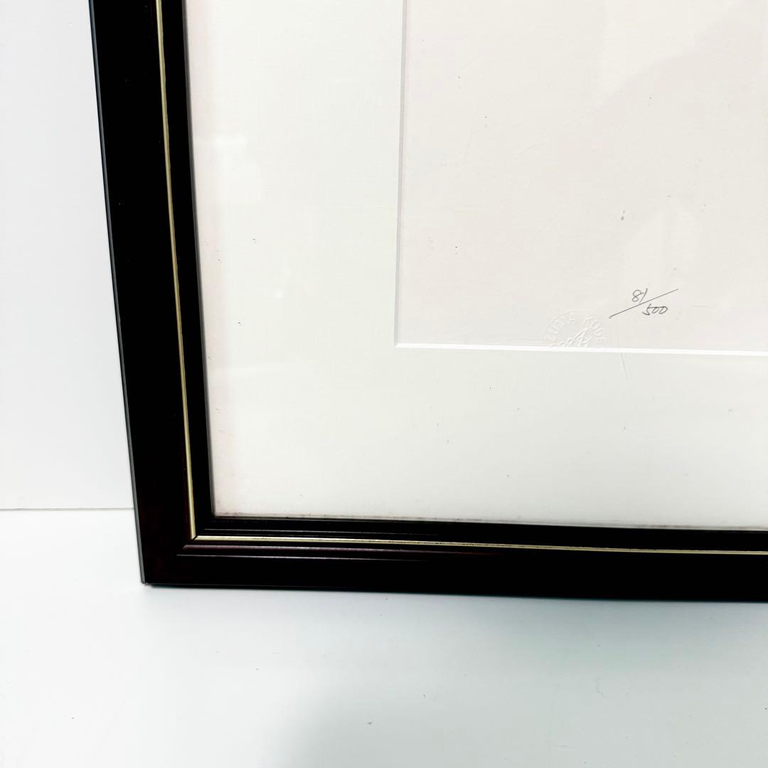 真作 いわさきちひろ ぶどうを持つ少女 リトグラフ 絵