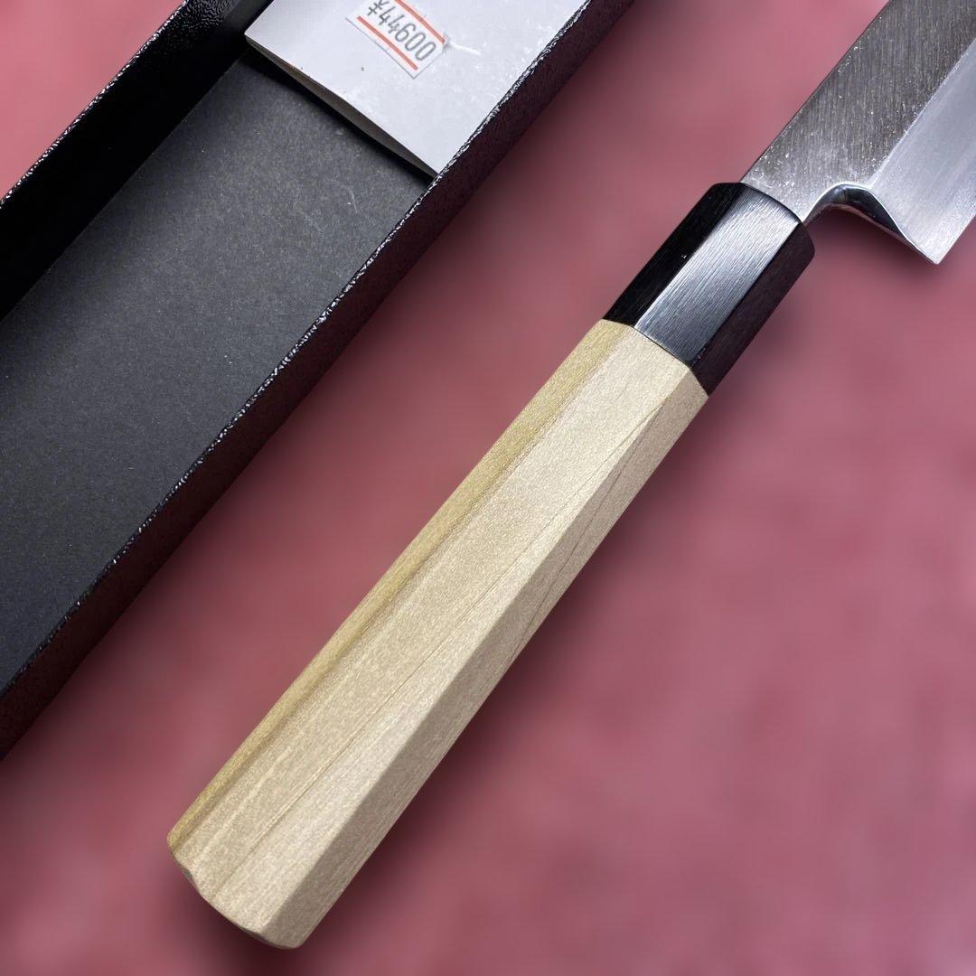 銀三　勘所切付柳刃包丁　300㎜ 尺0寸