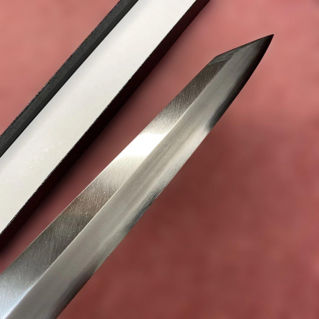 銀三　勘所切付柳刃包丁　300㎜ 尺0寸