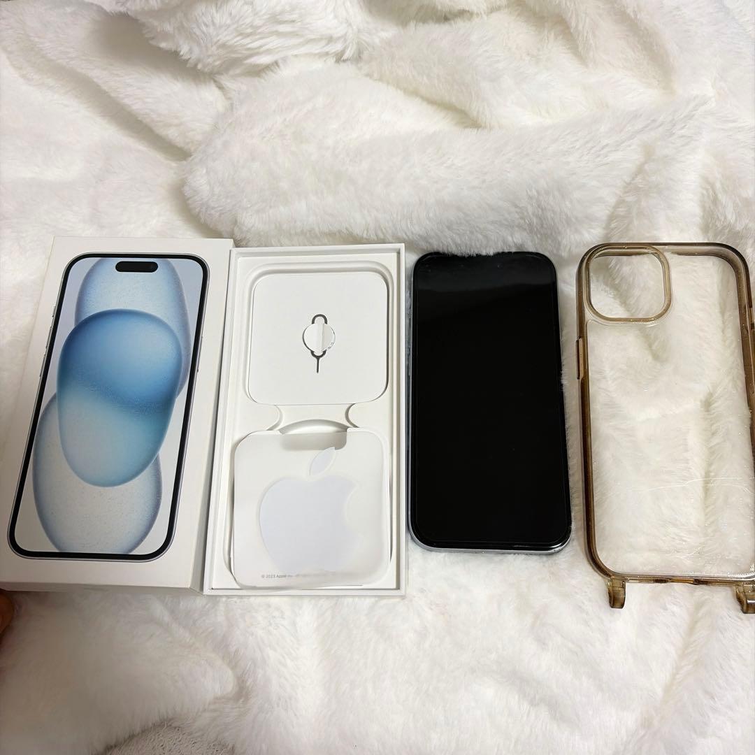 iPhone15本体256GB ブルー　SIMフリー　バッテリー86% 付属品