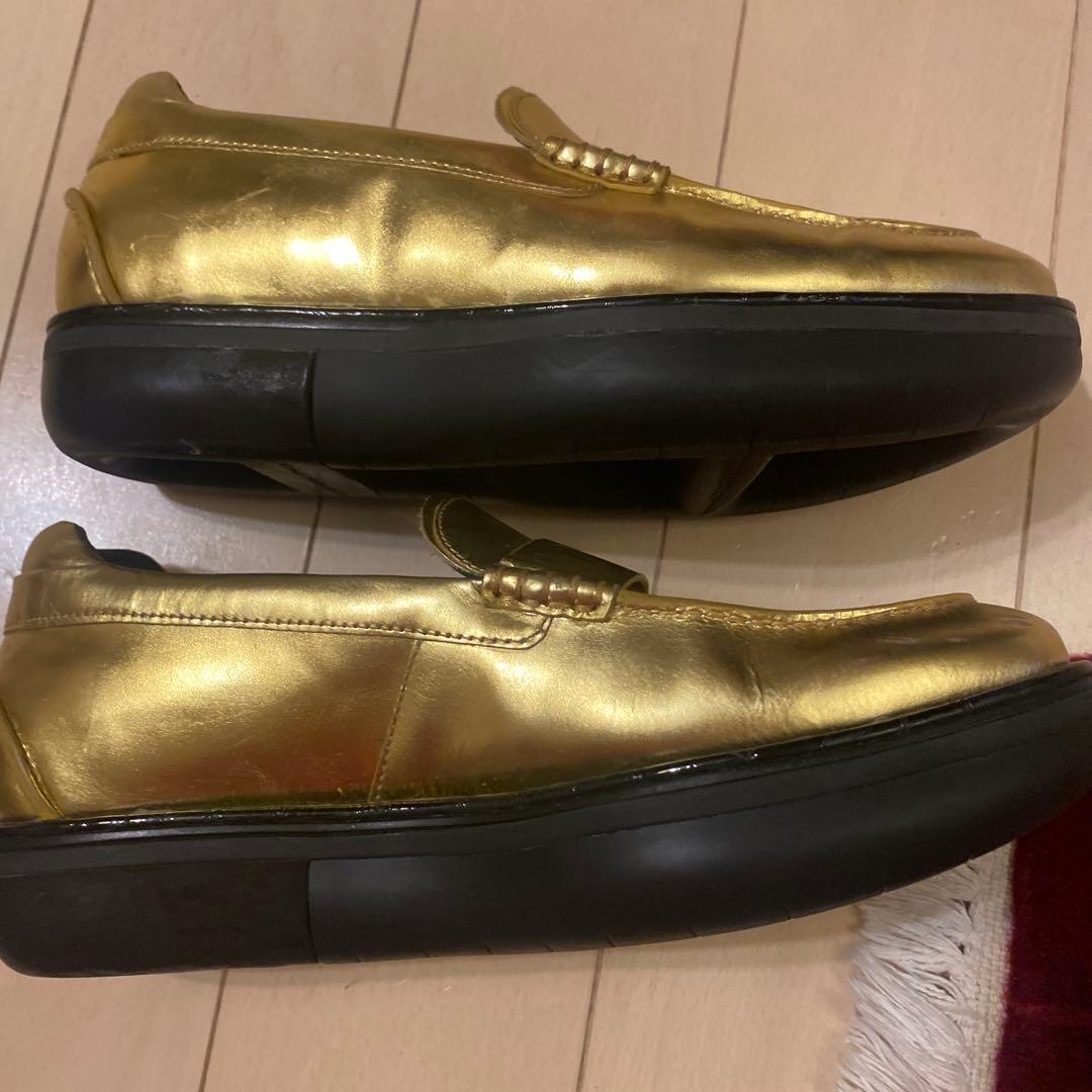 Y-3 ゴールド ローファー スリッポン