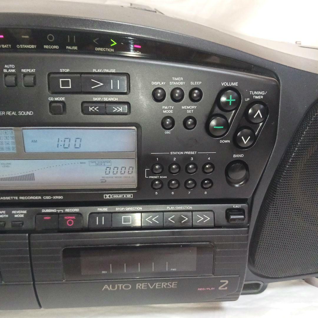 【動作確認済】 バブルラジカセ四天王 AIWA CSD-XR90 リモコン付き