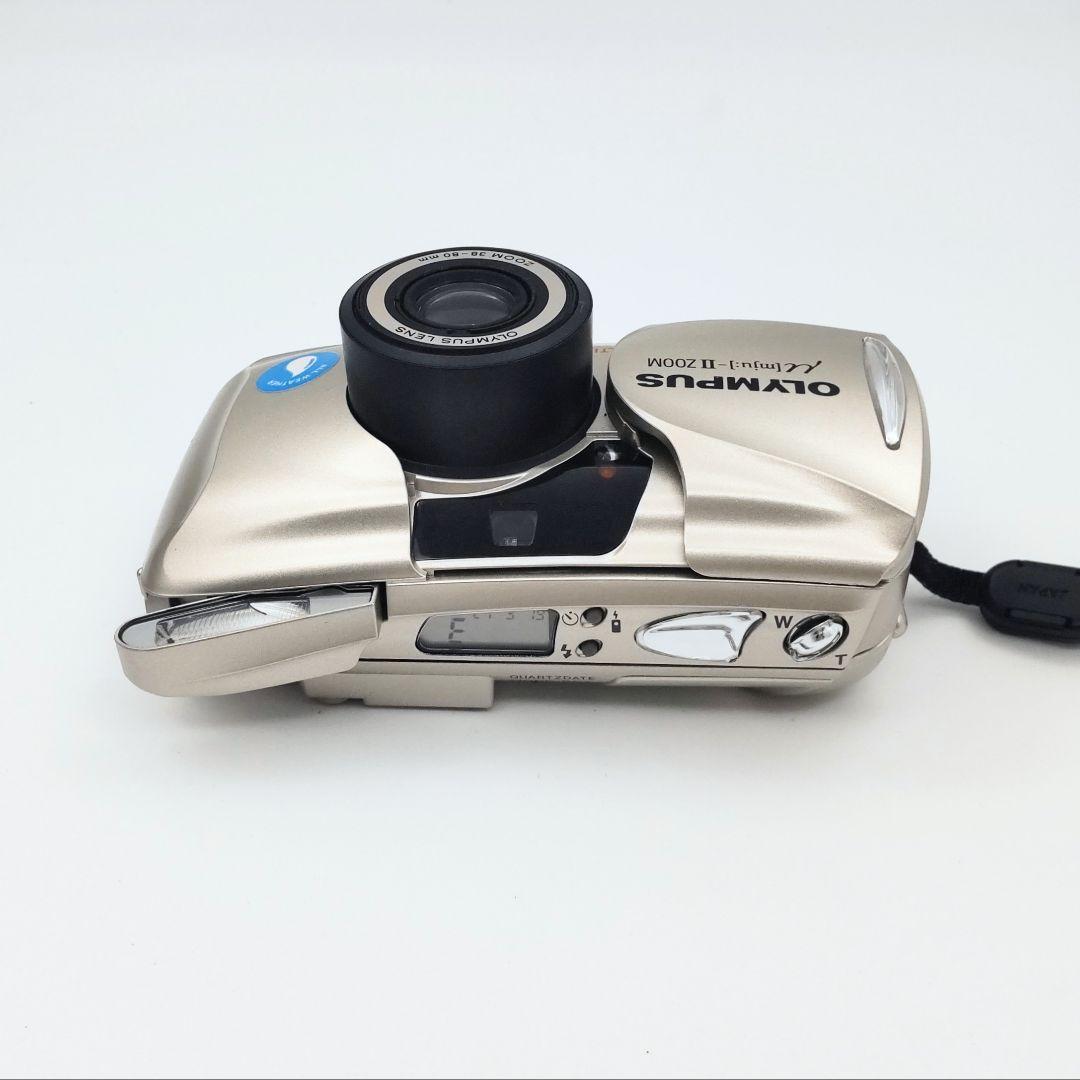 完動品◆極美品【青が綺麗なエモい写り】人気機種OLYMPUS μ-Ⅱ Zoom