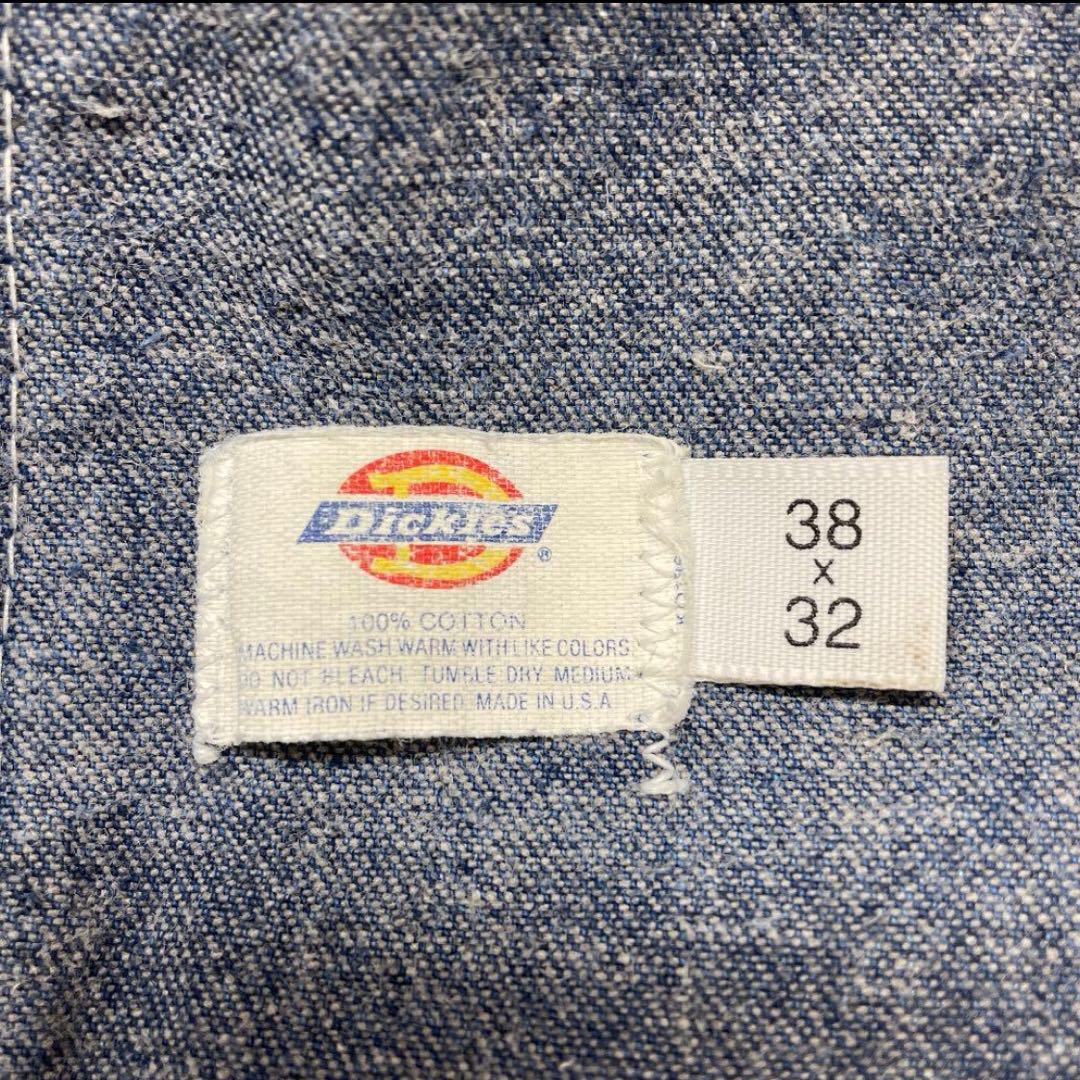 90s USA製 Dickies ディッキーズ デニム オーバーオール