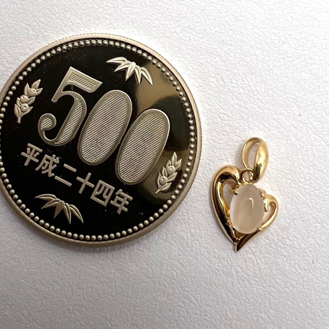 K18 ペンダント　トップ　ムーンストーン　0.78 g