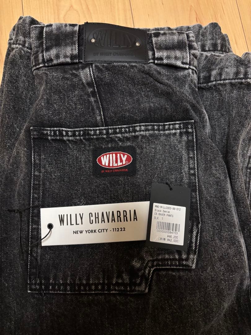 パンツ WILLY CHAVARRIA BlackDenimCB.RAVER PANTS