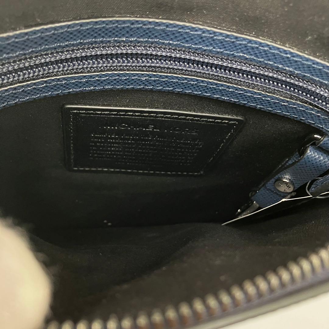 新品タグ付き　マイケルコース ショルダーバッグ メンズ レザー ブラック