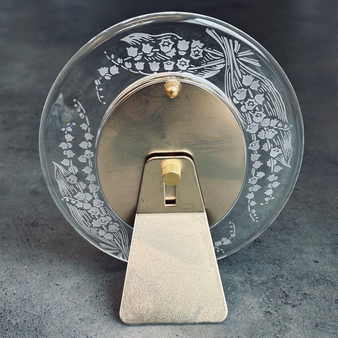 Christian Dior クリスタル フォトフレーム ラウンド型 ロゴ 花柄