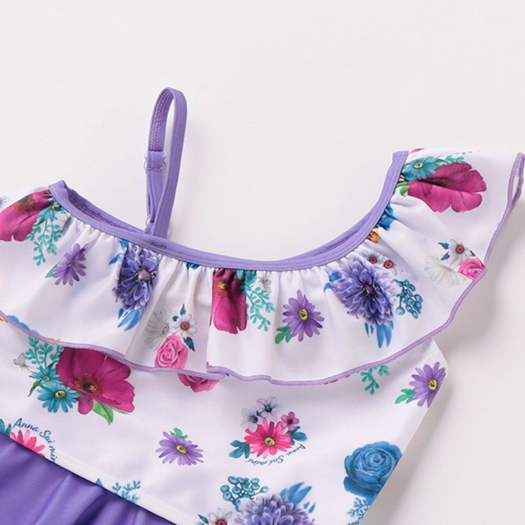 新品タグ付 130 アナスイミニ  セパレート水着 & ラッシュガード  セット