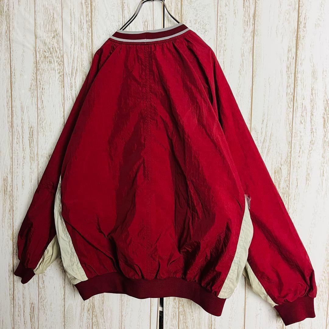 【希少デザイン】ナイキ☆刺繍センタースウッシュロゴスウェット 銀タグ ゆるだぼ