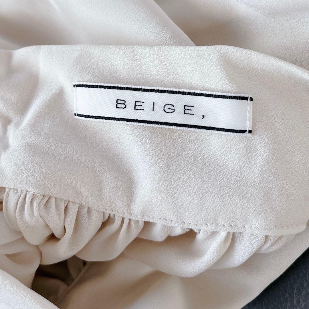 タグ付き✨BEIGE，RHYL ジョーゼット　スタンドカラー　ブラウス