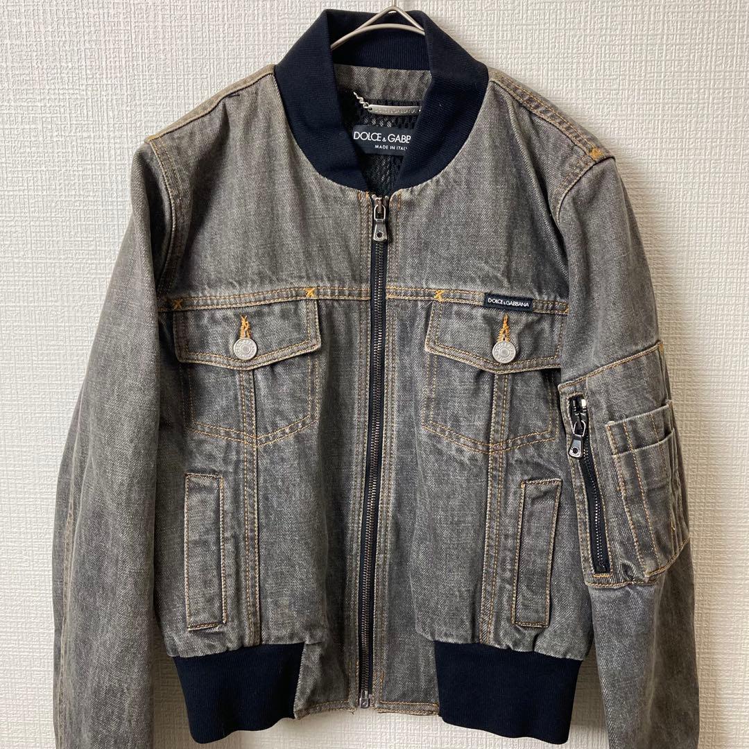 663 DOLCE&GABBANA デニムジャケット ブルゾン MA-1 40