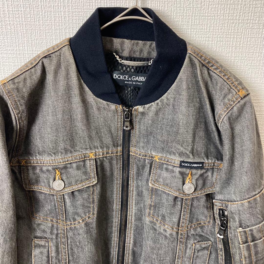 663 DOLCE&GABBANA デニムジャケット ブルゾン MA-1 40