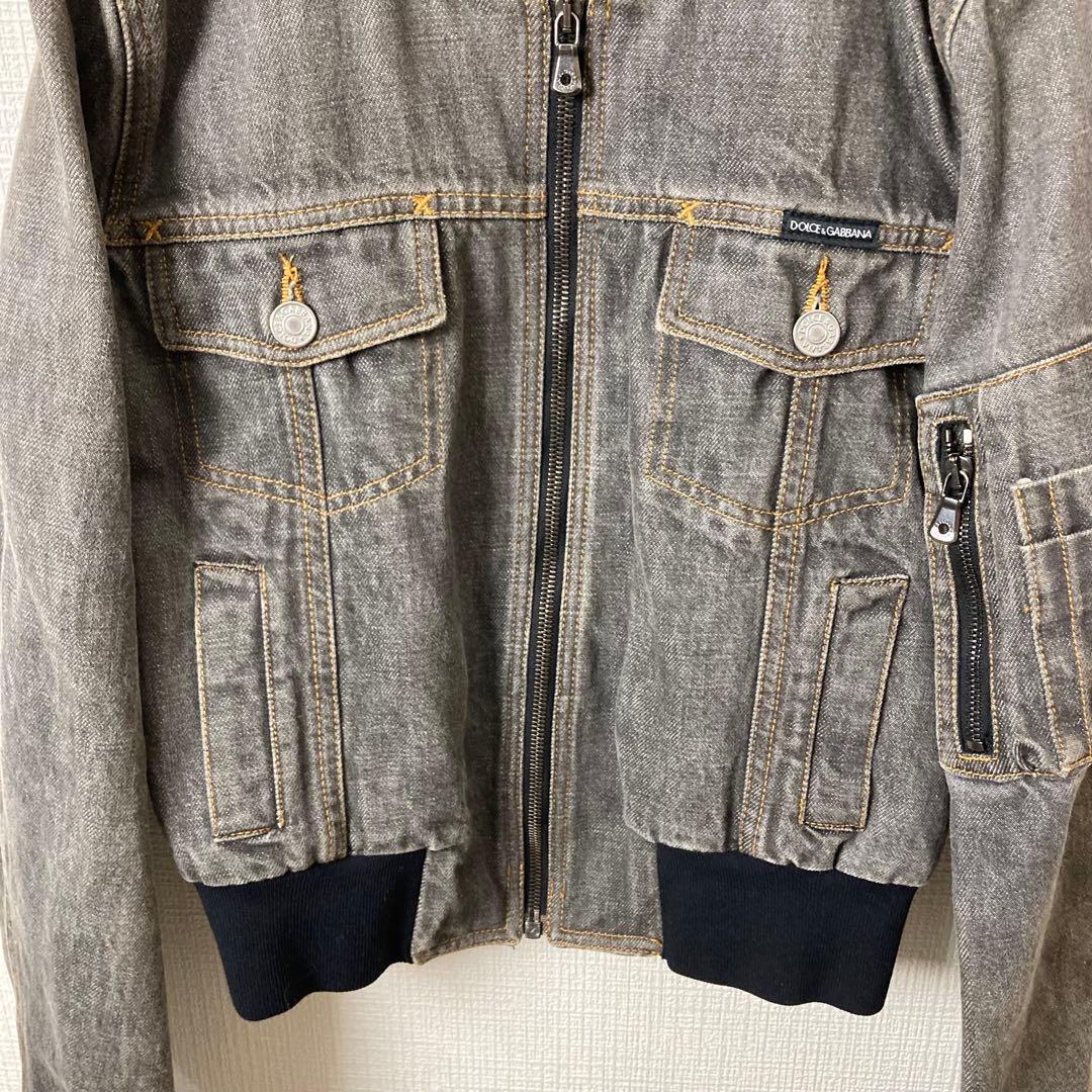 663 DOLCE&GABBANA デニムジャケット ブルゾン MA-1 40