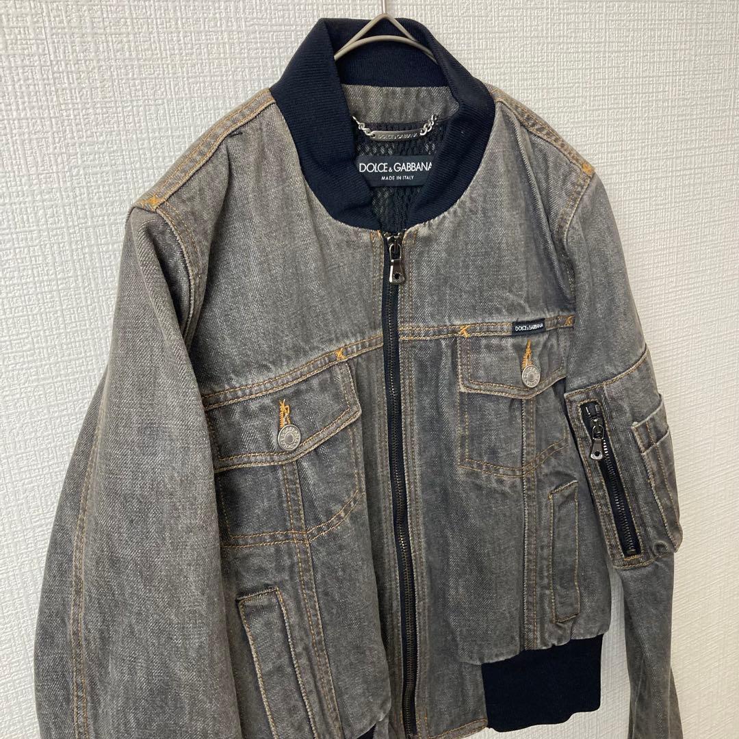 663 DOLCE&GABBANA デニムジャケット ブルゾン MA-1 40