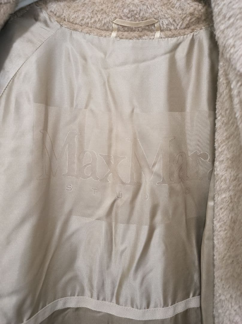 極美品✨マックスマーラ　テディベアコート　ロングコート　アルパカ混　38⑥