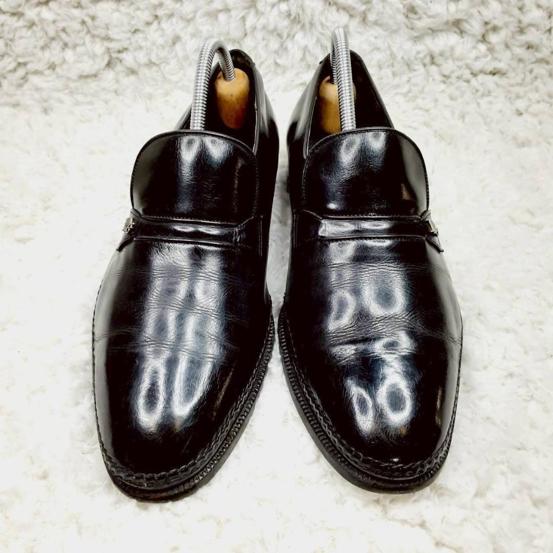 美品 26㎝◎Christian Dior ドレスシューズ 黒 本革 トロッター