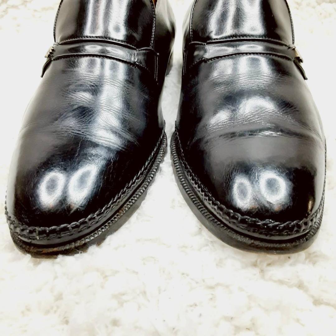 美品 26㎝◎Christian Dior ドレスシューズ 黒 本革 トロッター