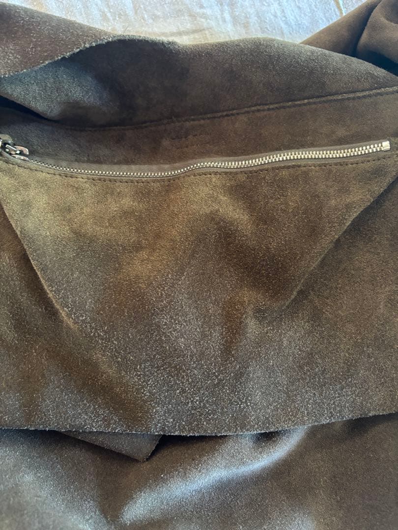 the row bindle bagスエードショルダーバック