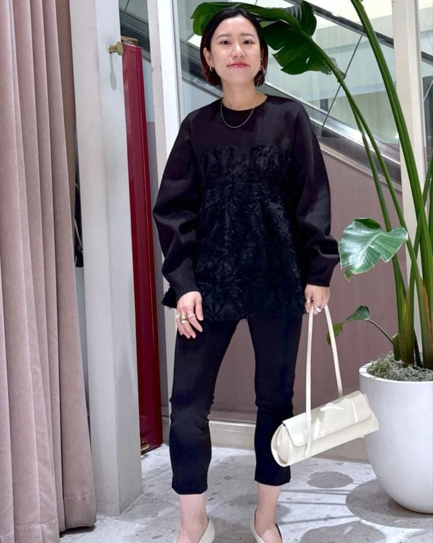 アダムエロペ・オケージョン・洗える・ジャカードビスチェコンビプルオーバー