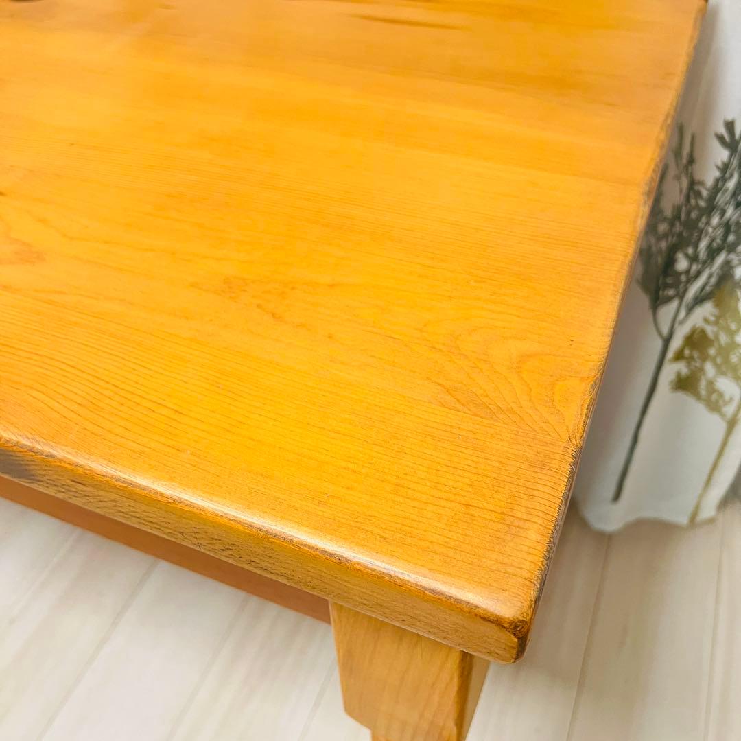 アンティーク風 木製デスク キーボードスライダー付き 学習机 PCデスク