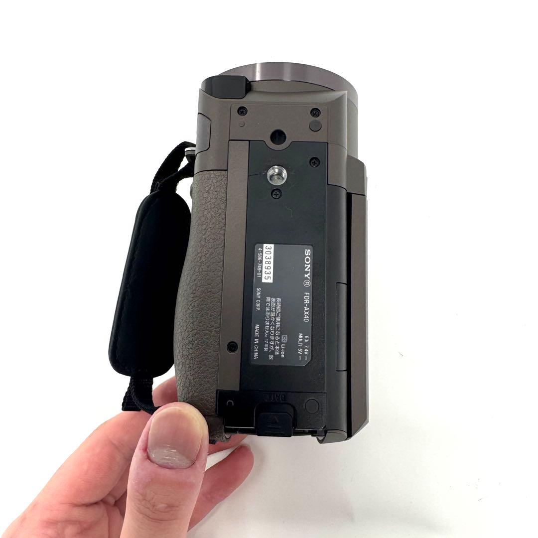 SONY FDR-AX40 ブラウン デジタルビデオカメラ 【中古】