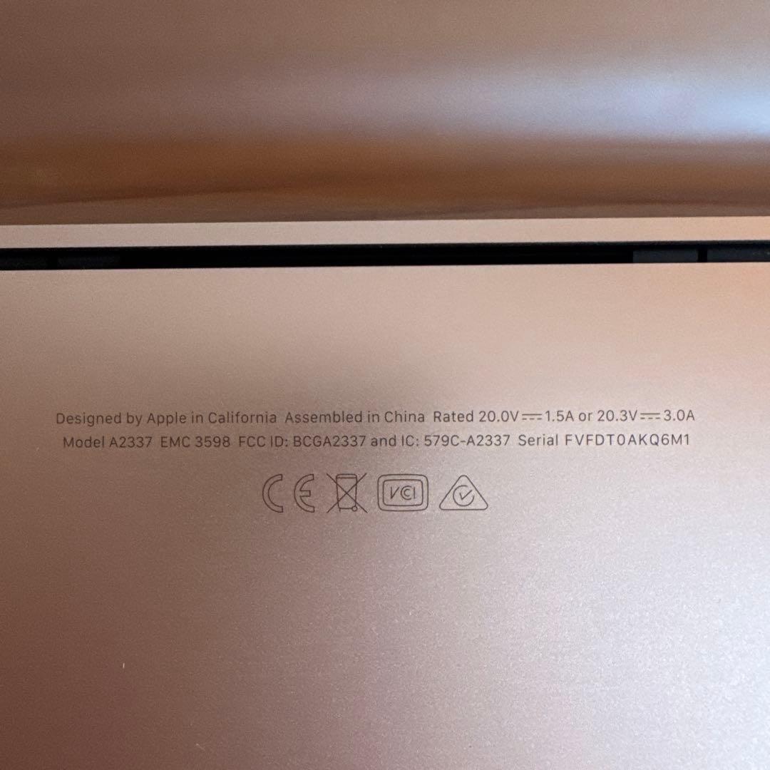 【美品】M1 MacBook Air 16GB 512GB 箱付き