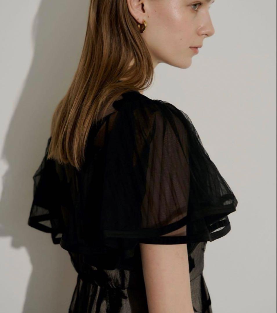 【LE’RURE】Circurar sleeve flower dress