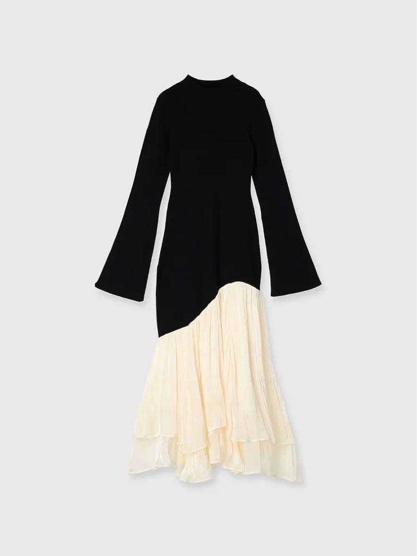 anuans ドッキングニットワンピース