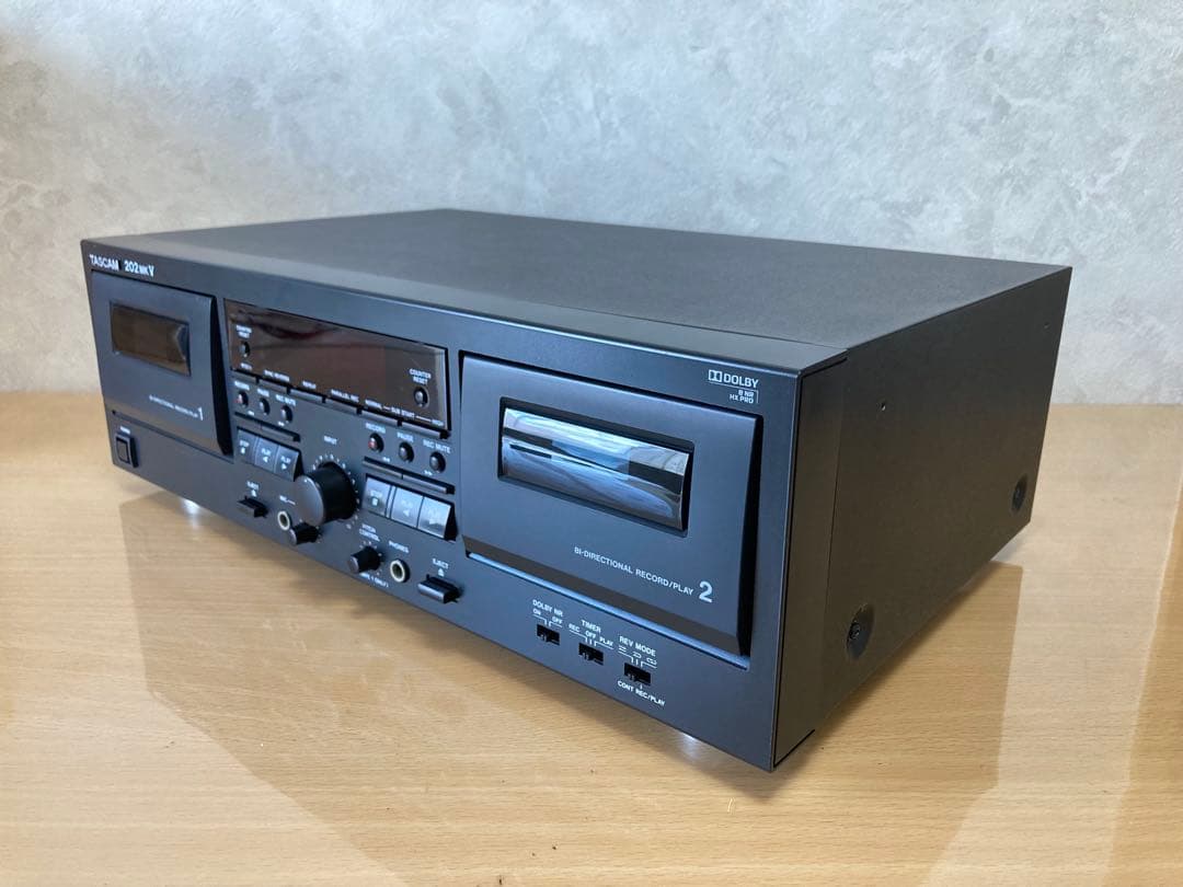 TASCAM 202 MKV ダブルカセットデッキ 動作品