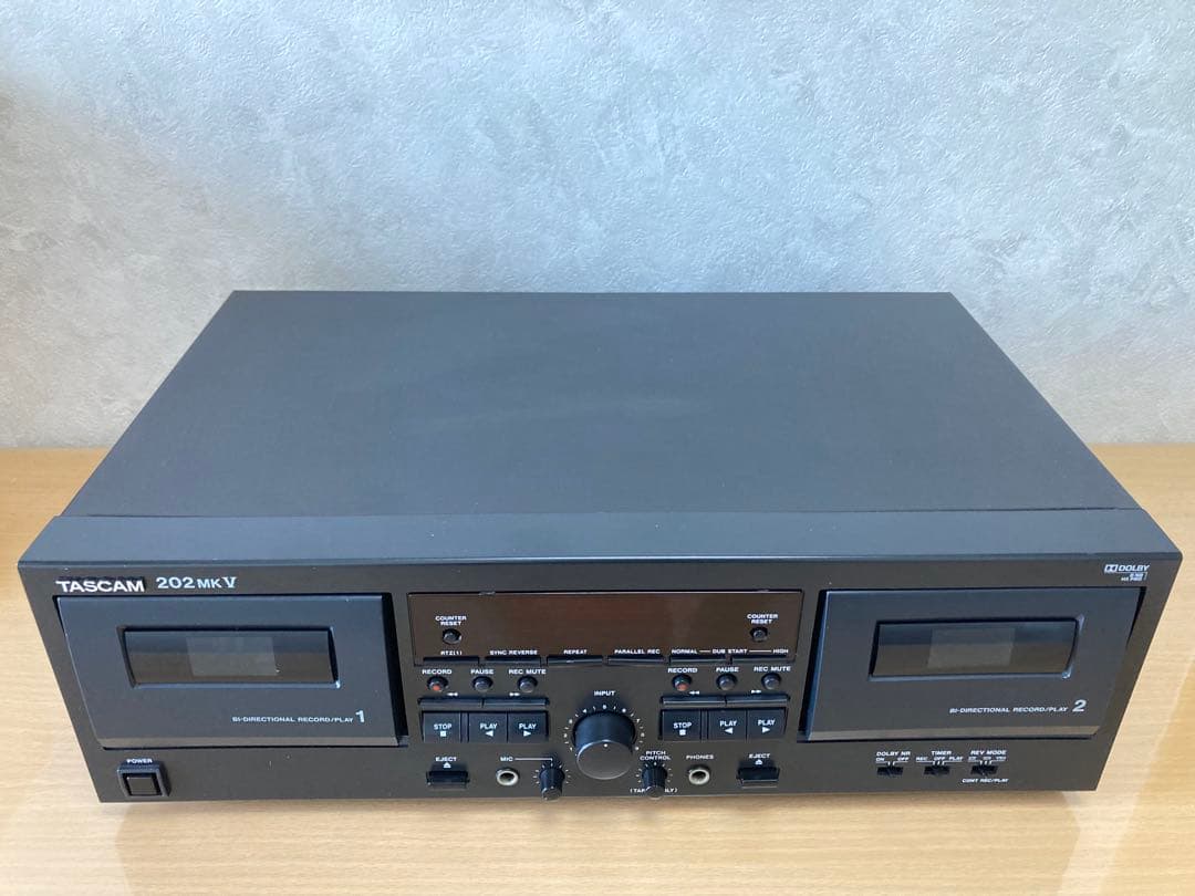 TASCAM 202 MKV ダブルカセットデッキ 動作品