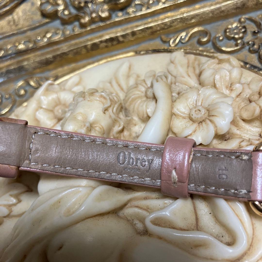 稼動中！Obray腕時計 チャーム付 アラビア文字 シルバー 純正