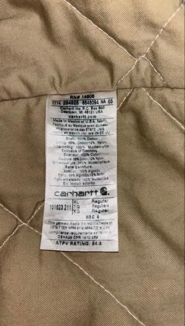 売*す様 【廃盤・希少】カーハート FR難燃 ダックジャケット サンタフェ 企業