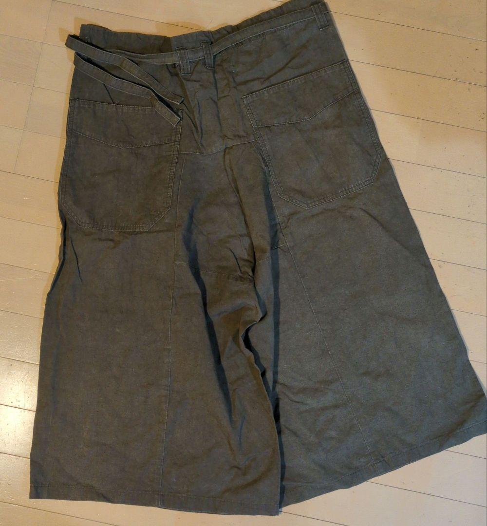 AU GARCONS ワイドパンツ ガウチョパンツ コットンリネン